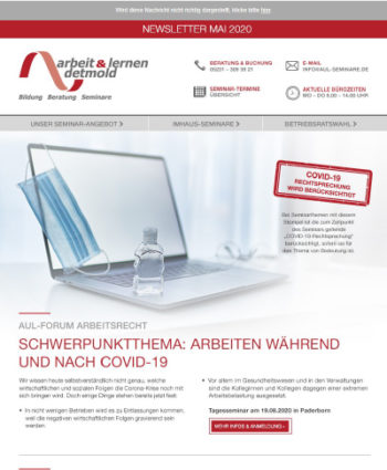 Mai 2020: Betriebs- & Personalratsarbeit im Zuge von COVID-19 Mai 2020: Betriebs- & Personalratsarbeit im Zuge von COVID-19