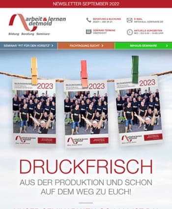 September 2022 (2): Der neue Seminarkatalog 2023 ist da! September 2022 (2): Der neue Seminarkatalog 2023 ist da!
