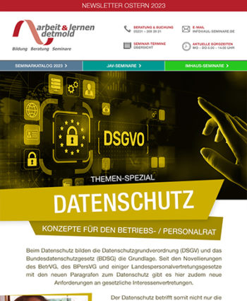 Ostern 2023: Datenschutzkonzepte für BR / PR Ostern 2023: Datenschutzkonzepte für BR / PR