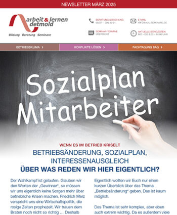 Wenn es im Betrieb kriselt: Betriebsänderung, Sozialplan, Interessenausgleich Wenn es im Betrieb kriselt: Betriebsänderung, Sozialplan, Interessenausgleich