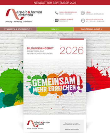Seminarangebot 2026 - Gemeinsam mehr erreichen! Seminarangebot 2026 - Gemeinsam mehr erreichen!